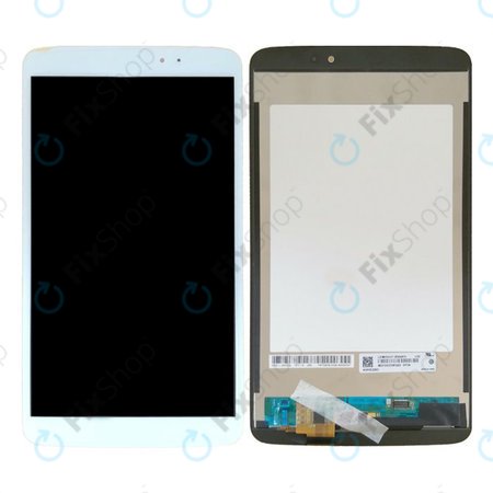 LG G Pad V500 - LCD zaslon + steklo na dotik (White) TFT