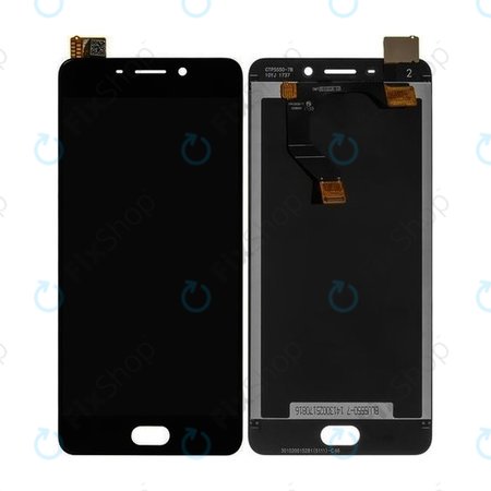 Meizu M6 Note - LCD zaslon + steklo na dotik + okvir (Black) TFT