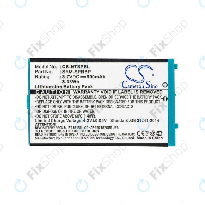 Baterija za Nintendo Advance SP, AGS, 900mAh, Li-Ion, 3.7V, SAM-SPRBP, HQ