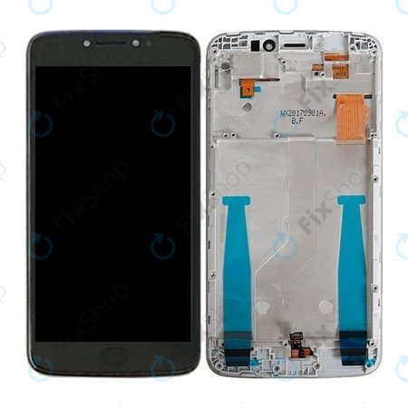 Motorola Moto E4 Plus XT1771 - LCD zaslon + steklo na dotik + okvir (Gray) TFT