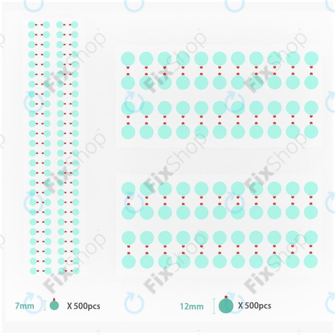 2UUL zaščitna nalepka za kamero telefona (1000 kosov)