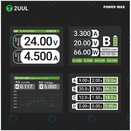 Polnilna postaja, 200W večportna, 2UUL PC01