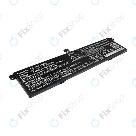 Baterija za Xiaomi Inchmi Aair 13.3, Xiaomi Mi Notebook Air 13.3 2018, 5250mAh, Li-Pol, 7.6V, R13B01W, HQ