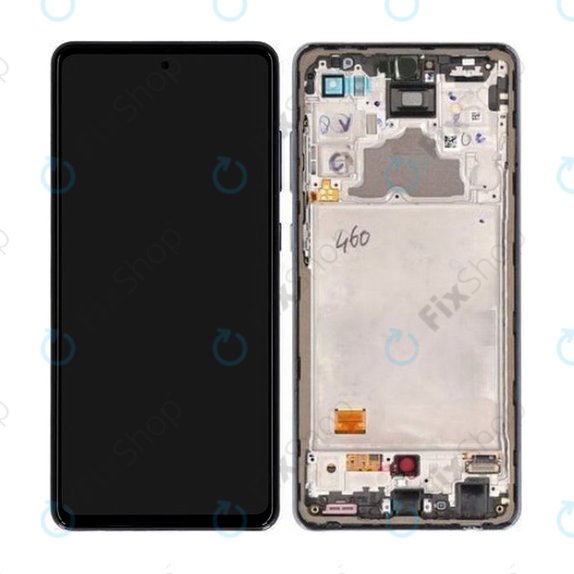 Samsung Galaxy A72 A725F, A726B - LCD zaslon + steklo na dotik + okvir (Awesome Black) - GH82-25460A, GH82-25463A, GH82-25624A, GH82-25849A Genuine Service Pack