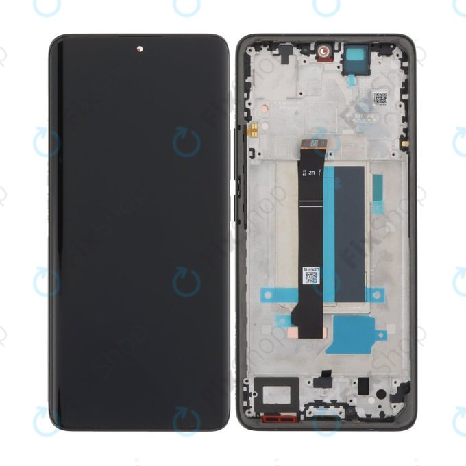Xiaomi Redmi Note 13 Pro+ 23090RA98C - LCD zaslon + steklo na dotik + okvir (Fushion Black) TFT