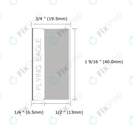 Flying Eagle - Enostranska industrijska britvica (5 kosov)
