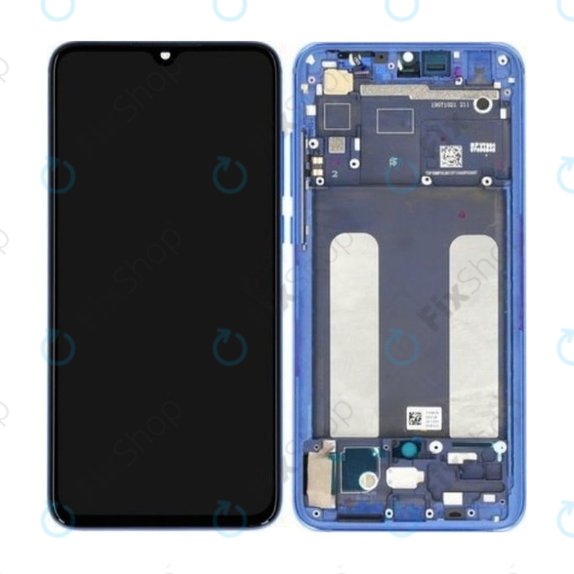 Xiaomi Mi 9 Lite - LCD zaslon + steklo na dotik + okvir (Aurora Blue) - 561010033033, 5600040F3B00 Genuine Service Pack