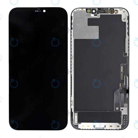Zaslon za iPhone 12, 12 Pro, Steklo na dotik z okvirjem, Refurbished