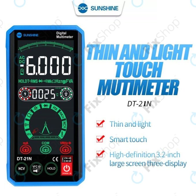 Sunshine DT-21N - Multimeter na dotik