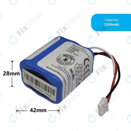 iRobot Braava 2000, 300, 380, 380T, 381, 390, Mint 5200, Mint Plus 5200, Proscenic JOJO Professional - Baterija GPRHC202N026, 4409709, W206001001399 Ni-MH 7.2V 2500mAh