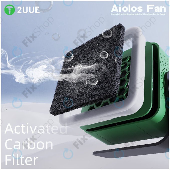 Odsesovalnik dima in hladilni ventilator z LED osvetlitvijo, 2UUL DA98