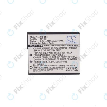 Sony Cyber-shot DSC-N1, N2, WT300, WX1, WX10, H-series, HX-series, T-series, W-series - Baterija NP-BG1 / NP-FG1 Li-Ion 1000mAh HQ