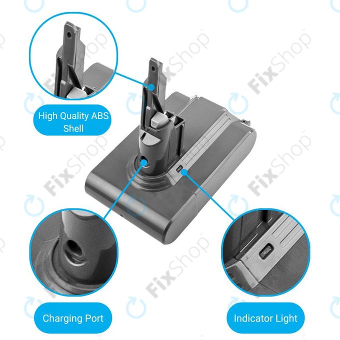 Dyson V7 - Baterija 968670-02, 968670-03 Li-Ion 21.6V 2200mAh