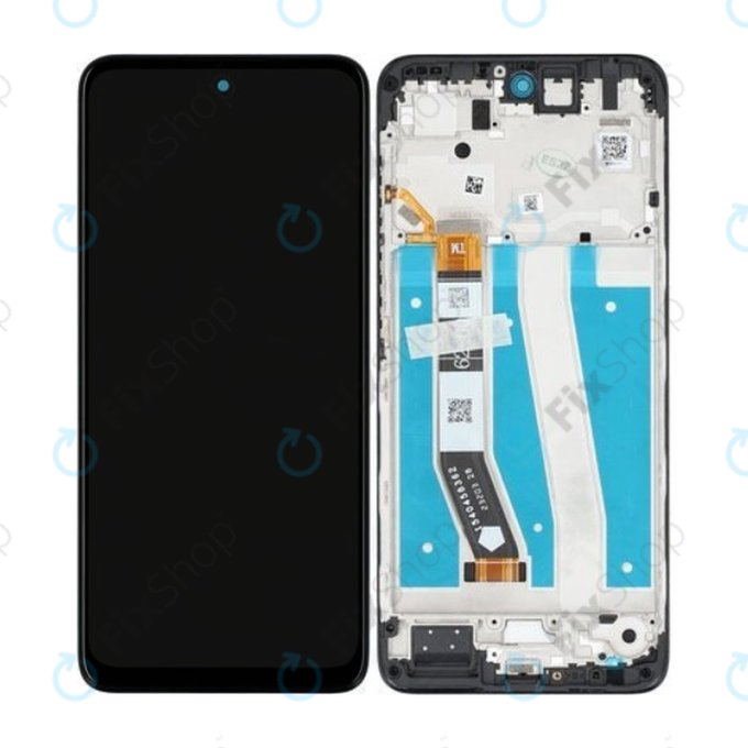 Motorola Moto G14 XT2341 - LCD zaslon + steklo na dotik + okvir (Black) - 5D68C23075 Genuine Service Pack