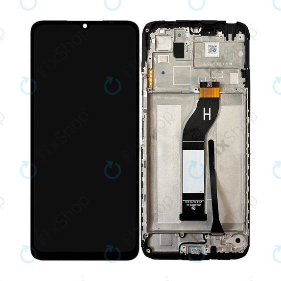 Xiaomi Redmi 13C 23100RN82L, 23106RN0DA - LCD zaslon + steklo na dotik + okvir (Midnight Black) TFT