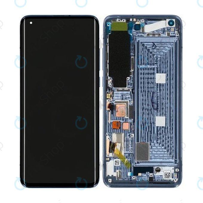 Xiaomi Mi 10 Pro 5G - LCD zaslon + steklo na dotik + okvir (Solstice Grey) - 56000400J100, 56000J00J200 Genuine Service Pack