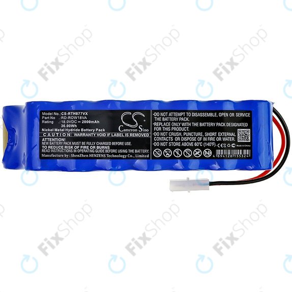 Rowenta Air Force Extreme - Baterija RD-ROW18VA Ni-MH 18.0V 2000mAh HQ