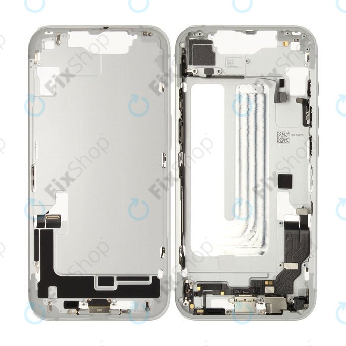 Srednji okvir z baterijo za iPhone 16e | White | ZD076-00698 | Genuine Apple