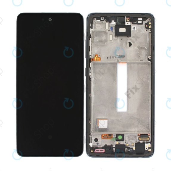 Samsung Galaxy A52 A525F, A526B - LCD zaslon + steklo na dotik + okvir (Awesome Black) - GH82-25524A GH82-25526A, GH82-25754A, GH82-25602A Genuine Service Pack
