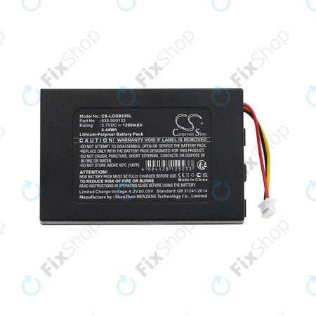 Baterija za Logitech G533, G933, 1200mAh, Li-Pol, 3.7V, 533-000132, HQ
