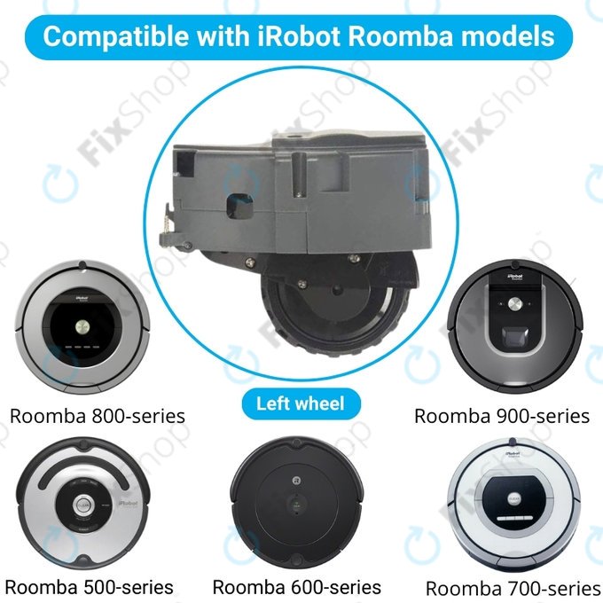 iRobot Roomba 500, 600, 700, 800, 900-series - Kolo z Motorjem (Levo)