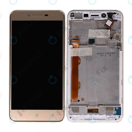 Lenovo VIBE K5 A6020a40 - LCD zaslon + steklo na dotik + okvir (Gold) TFT