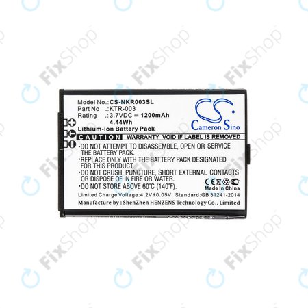 Baterija za Nintendo New 3DS, 1200mAh, Li-Ion, 3.7V, KTR-003, HQ