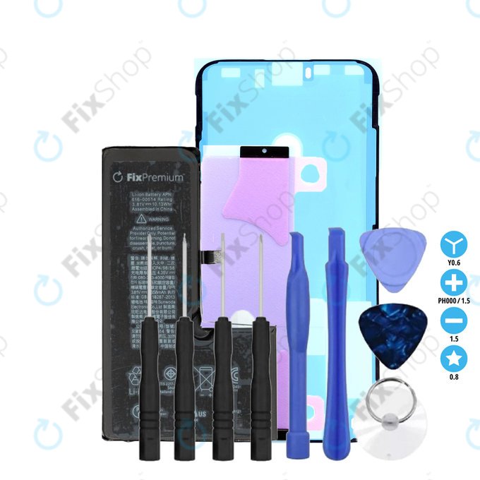 Apple iPhone XS - Baterija  2658mAh FixPremium + Lepilo pod baterijo + Lepilo za LCD + Set orodij - Multipack