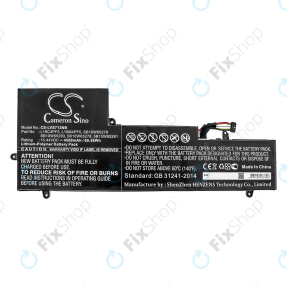 Baterija za Lenovo Yoga Slim 7-15IIL, 4500mAh, Li-Pol, 15.44V, L19C4PF5, HQ