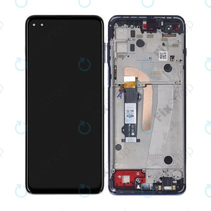 Motorola Moto G100 XT2125 - LCD zaslon + steklo na dotik + okvir (Iridescent Ocean) TFT