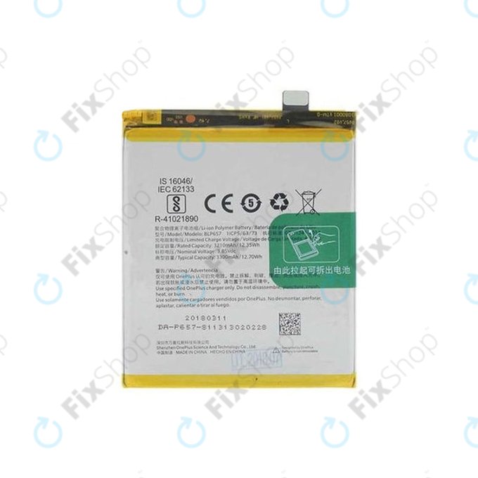 OnePlus 6 - Baterija BLP657 3300mAh