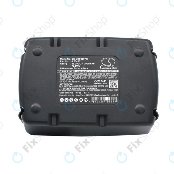 Baterija za Metabo Ahs36v, Bha 36 Ltx Compact, 2000mAh, Li-Ion, 36V, 6.25453, HQ