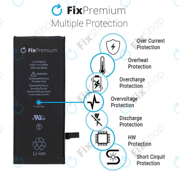 Baterija za iPhone 6S Plus, 2750mAh, FixPremium