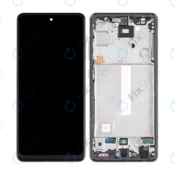 Samsung Galaxy A52 4G A525F - LCD zaslon + steklo na dotik + okvir (Awesome Black) OLED
