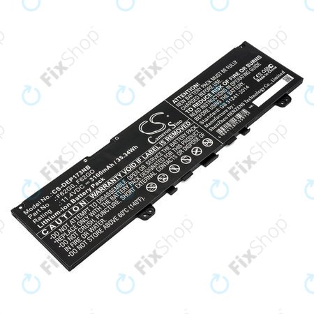 Baterija za Dell Inspiron 13, 7373, Vostro 13, 3100mAh, Li-Ion, 11.4V, F62G0, HQ