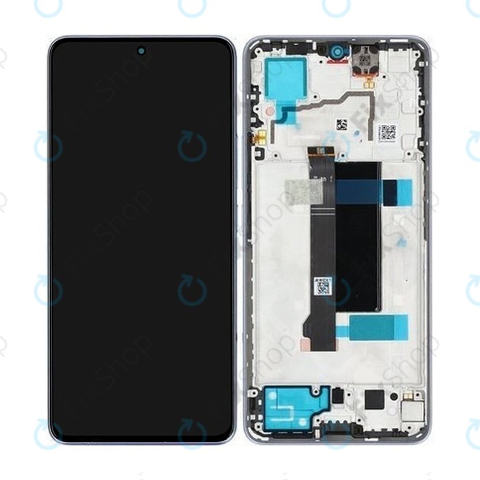 Xiaomi Redmi Note 13 Pro 5G 2312DRA50C - LCD zaslon + steklo na dotik + okvir (Midnight Black) - 5600030N1600 Genuine Service Pack