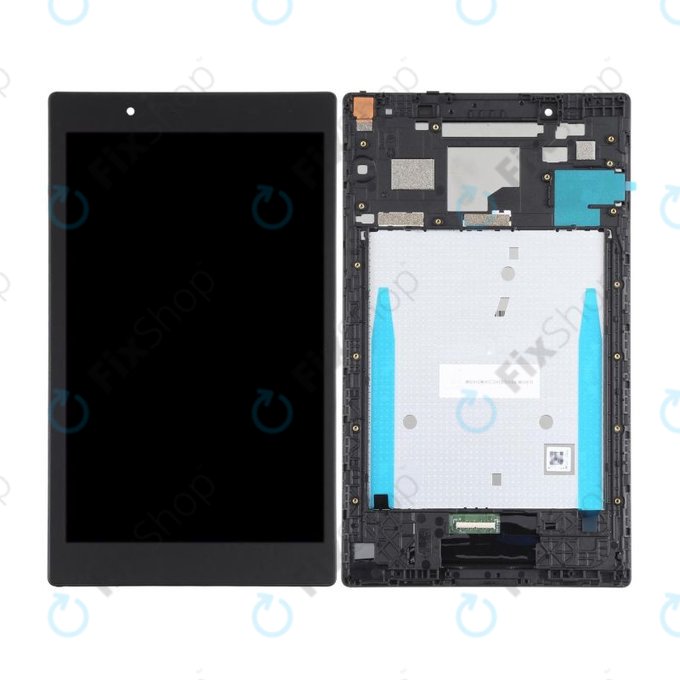 Lenovo Tab 4 TB-8504F - LCD zaslon + steklo na dotik + okvir (Black) TFT