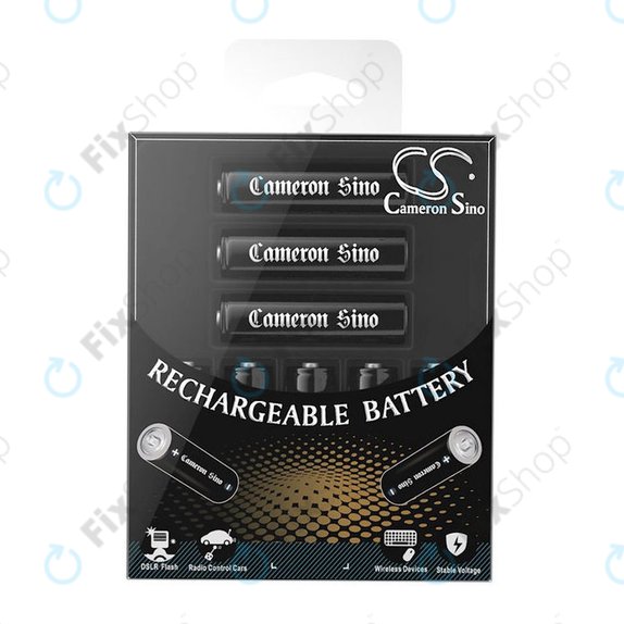 Rechargeable Battery, CameronSino AA, 8pcs, 2200mAh, Ni-MH, 1.2V, –, HQ