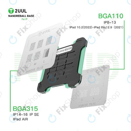 Magnetna podlaga za reballing NAND, dvostranska, 2UUL BH16