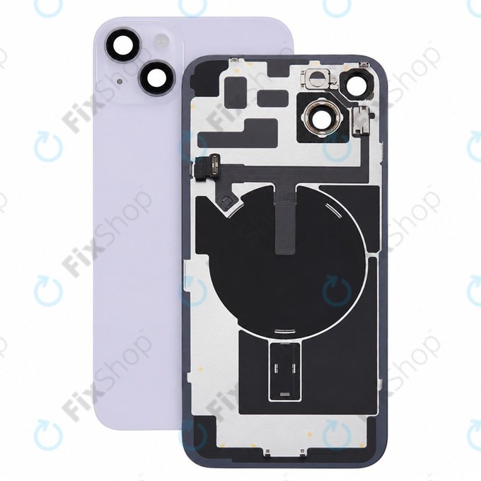 Steklo zadnjega ohišja za iPhone 14 Plus, Purple, Pulled A
