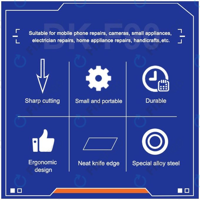 Relife DK-F90 - Ravne klešče 90°