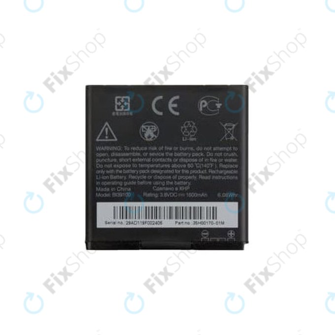 HTC Sensation XL - Baterija BI39100 1600mAh