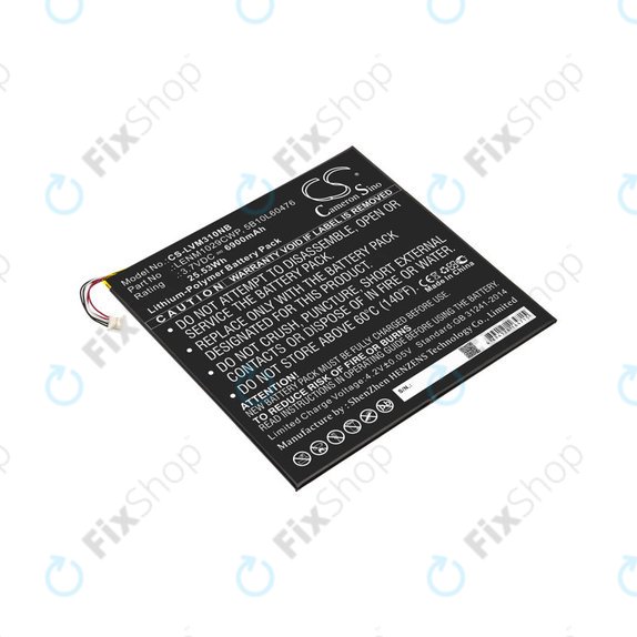Baterija za Lenovo Miix 300, Miix 310, 6900mAh, Li-Pol, 3.7V, LENM1029CWP, HQ