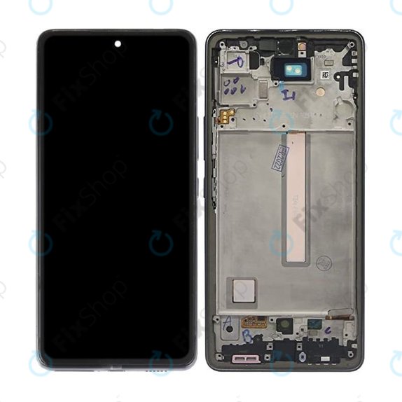 Samsung Galaxy A53 A536B - LCD zaslon + steklo na dotik + okvir (Awesome Black) TFT