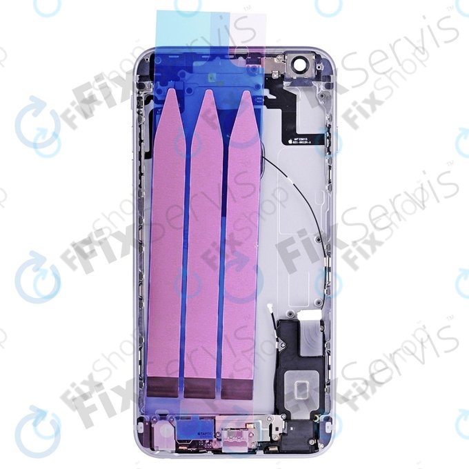 Apple iPhone 6S Plus - zadnje ohišje z majhnimi deli (srebrna)