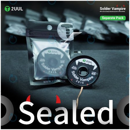 Pletenica za odstranjevanje spajke, Solder Vampire, 2UUL DW16, posamično pakirana, 10 kolutov/škatla