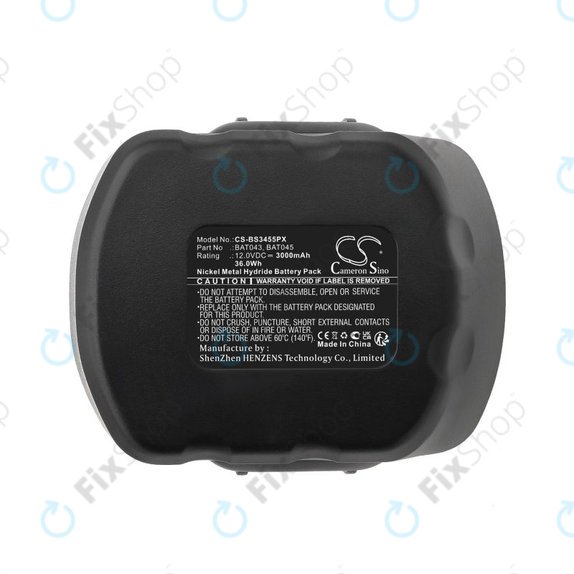 Bosch 12V - Baterija BAT043, BAT045 3000mAh