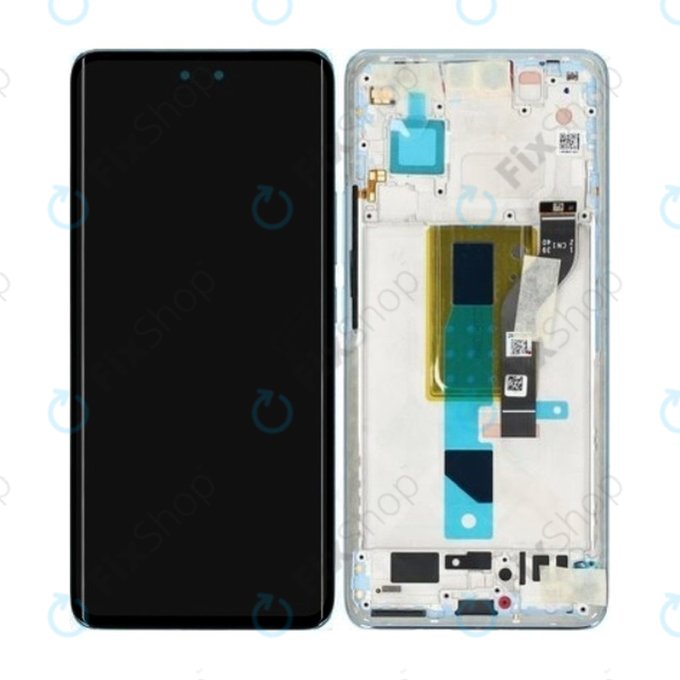 Xiaomi 13 Lite - LCD zaslon + steklo na dotik + okvir (Lite Blue) - 5600040L9S00 Genuine Service Pack