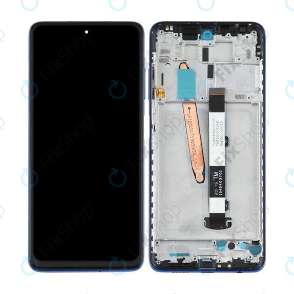 Xiaomi Poco X3 NFC - LCD zaslon + steklo na dotik + okvir (Cobalt Blue) TFT