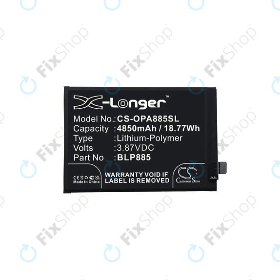 Oppo A96 CPH2333 - Baterija BLP885 4850mAh HQ